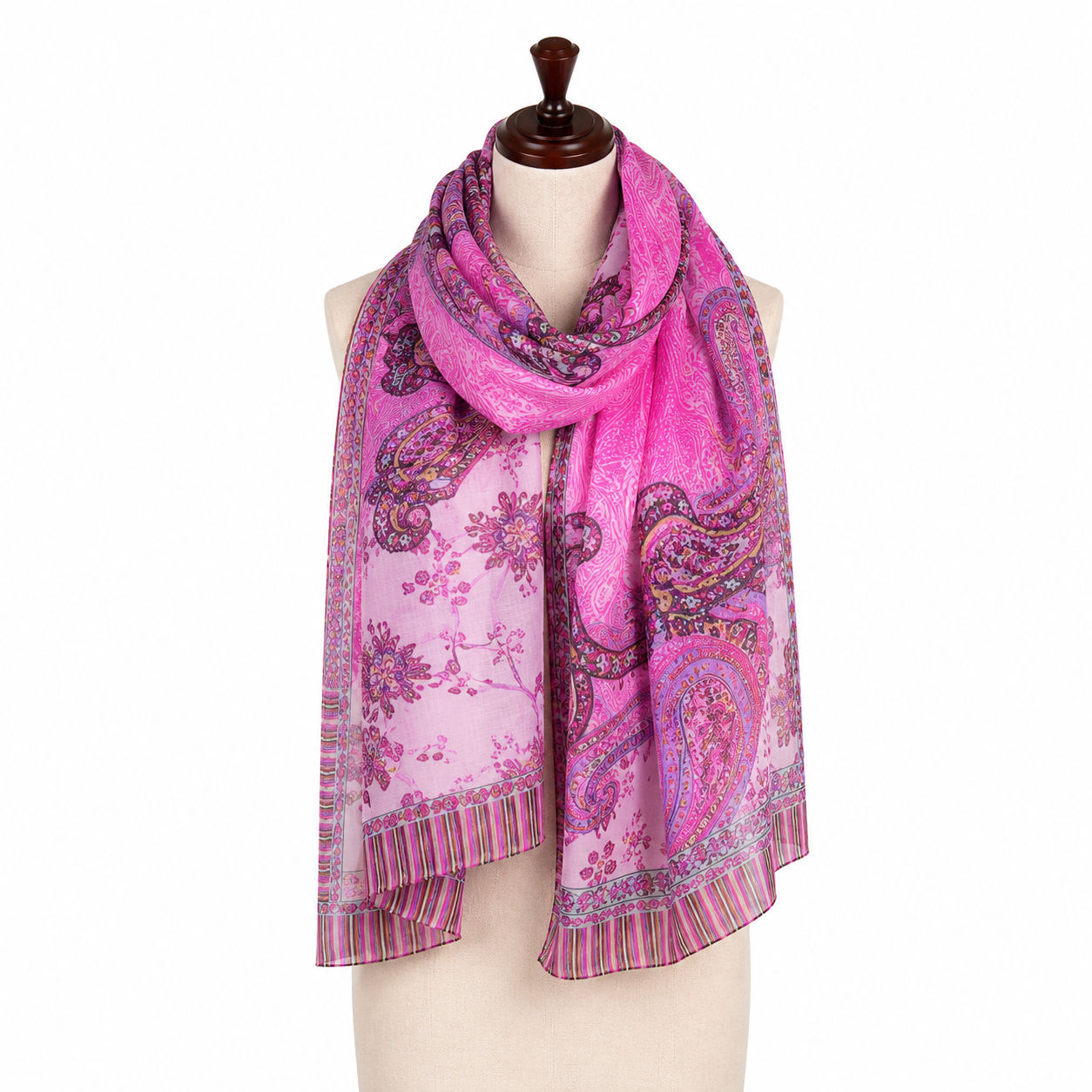 Digital Print Wool Scarf/Shawl 280